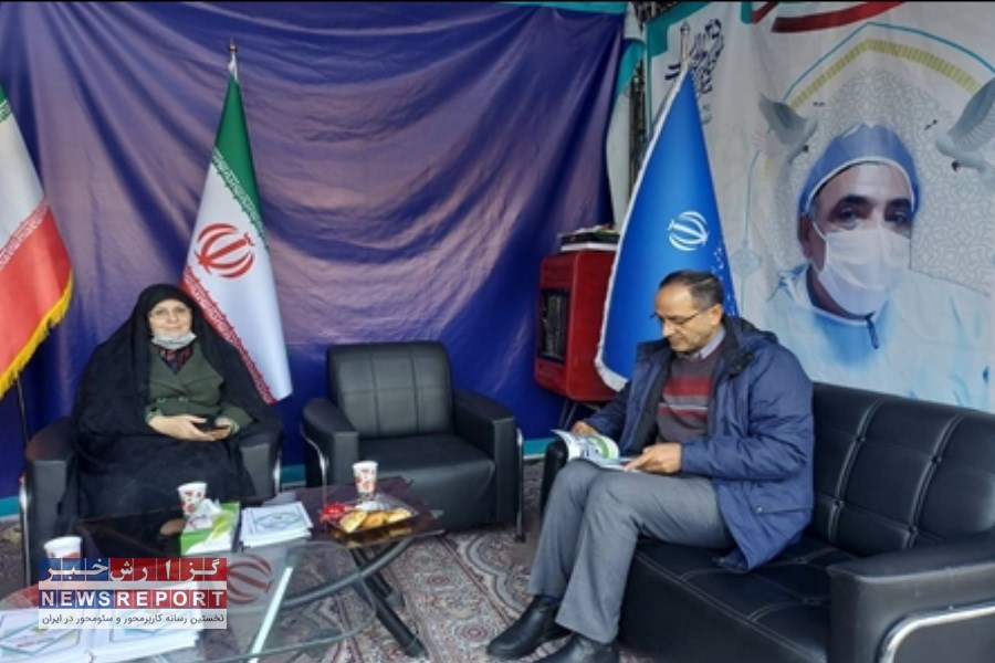 معاون توسعه مدیریت و منابع از استقرار غرفه‌های وزارت بهداشت در راهپیمایی ۲۲ بهمن قدردانی کرد
