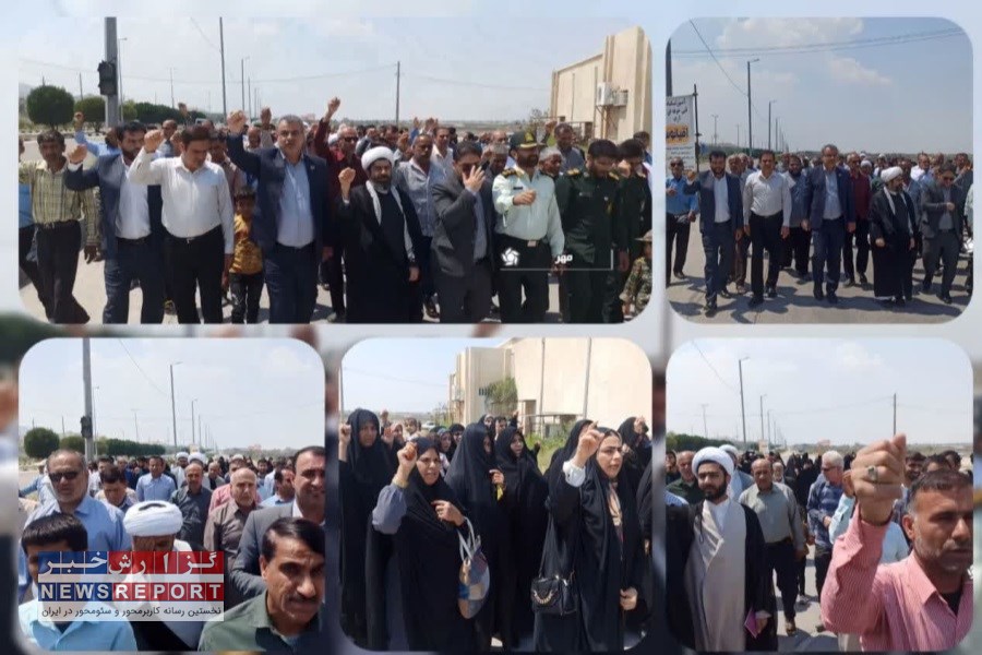 نمازگزاران مهری برعلیه اسراییل خروش کردند